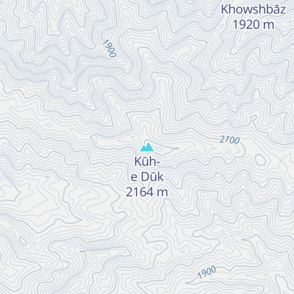 Map of Kūh-e Dūk