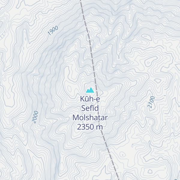 Map of Kūh-e Sefīd Molshatar