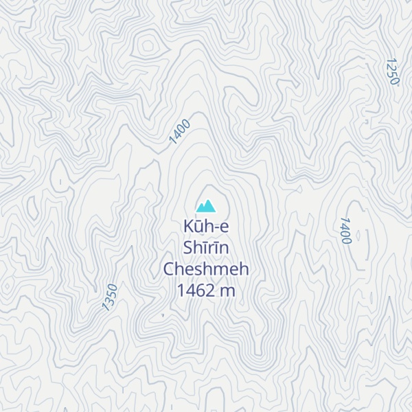 Map of Kūh-e Shīrīn Cheshmeh