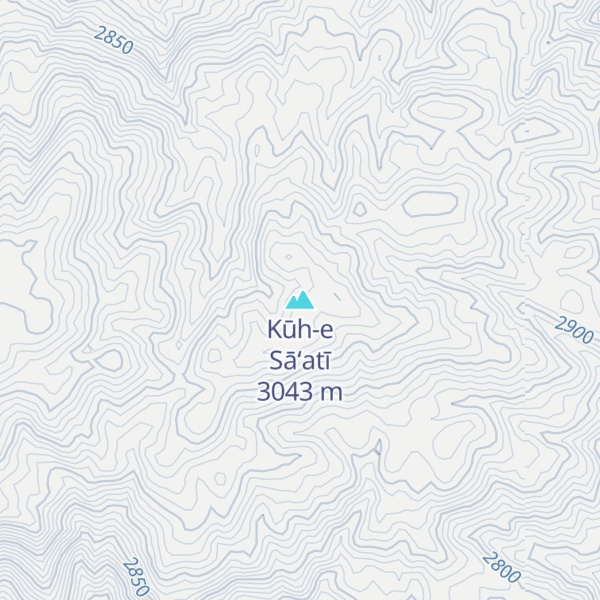 Map of Kūh-e Sā‘atī