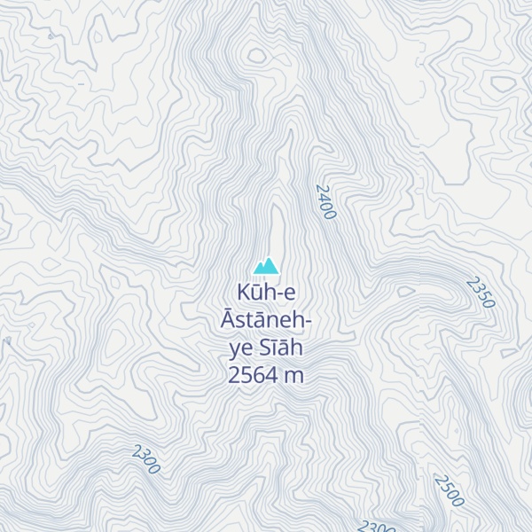 Map of Kūh-e Āstāneh-ye Sīāh