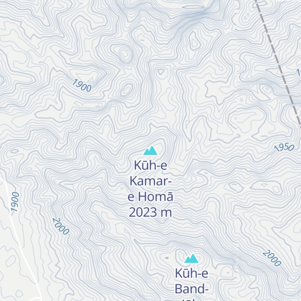 Map of Kūh-e Kamar-e Homā