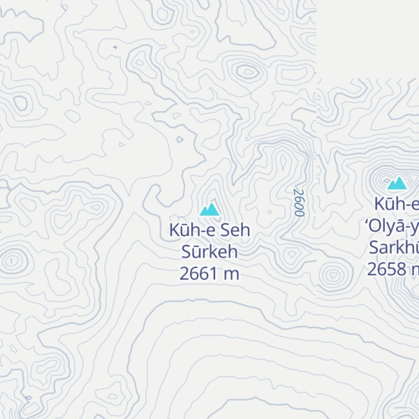 Map of Kūh-e Seh Sūrkeh