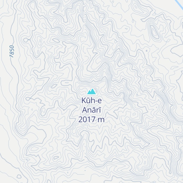 Map of Kūh-e Anārī