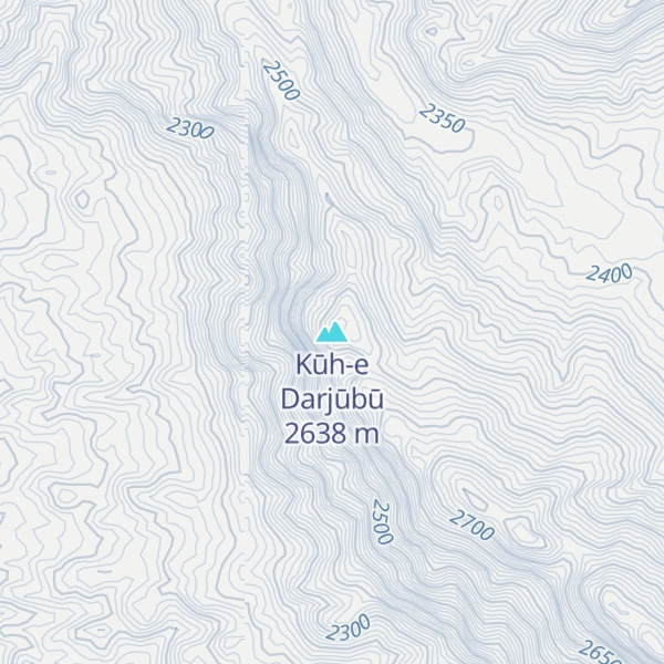 Map of Kūh-e Darjūbū