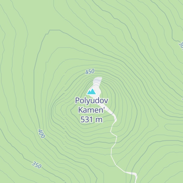 Map of Polyudov Kamen'
