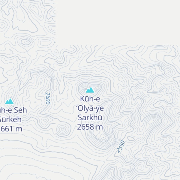 Map of Kūh-e ‘Olyā-ye Sarkhū