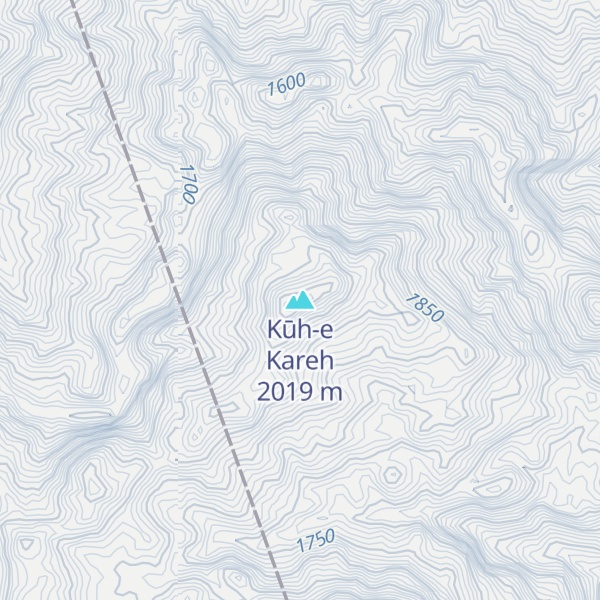 Map of Kūh-e Kareh