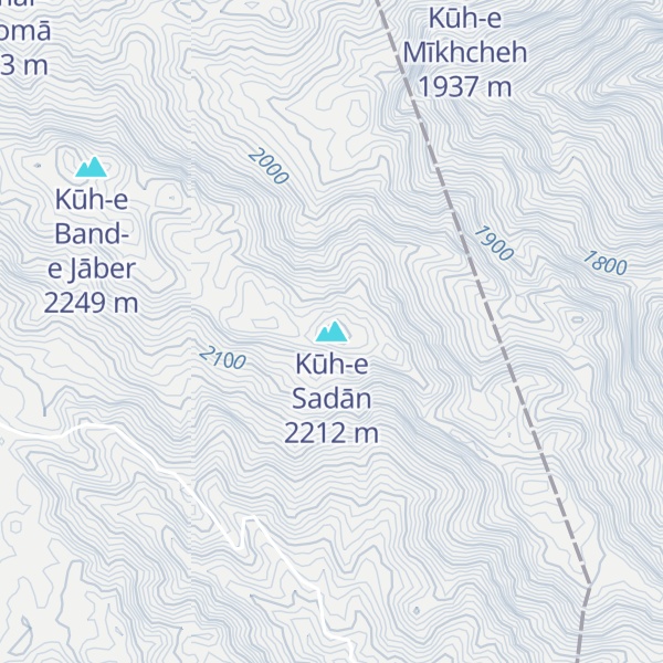 Map of Kūh-e Sadān