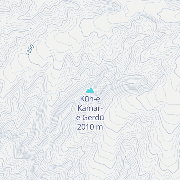 Map of Kūh-e Kamar-e Gerdū