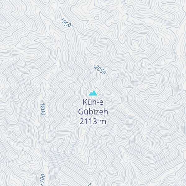 Map of Kūh-e Gūbīzeh