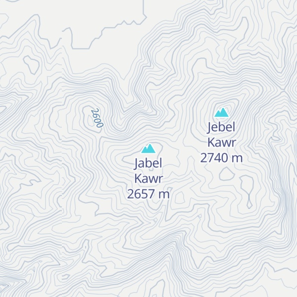 Map of Jabel Kawr