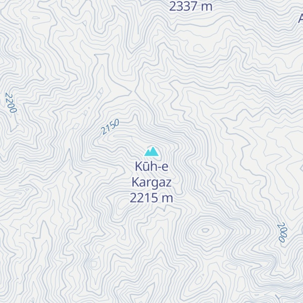 Map of Kūh-e Kargaz