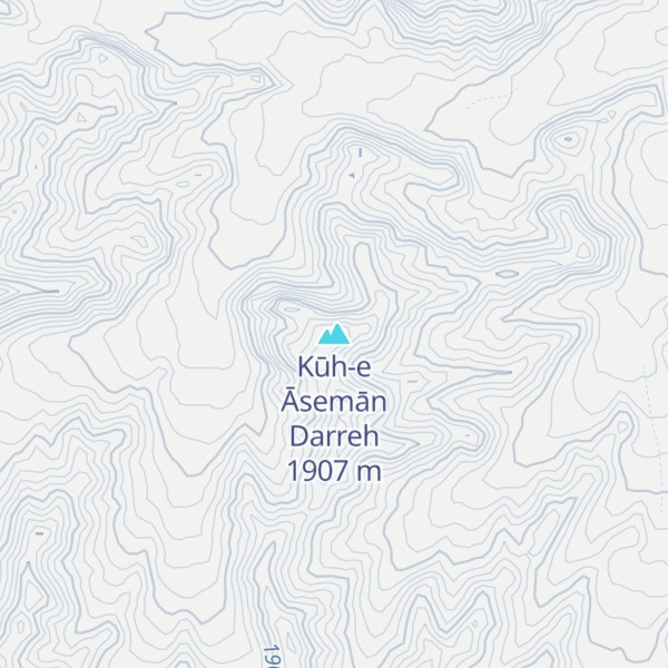 Map of Kūh-e Āsemān Darreh