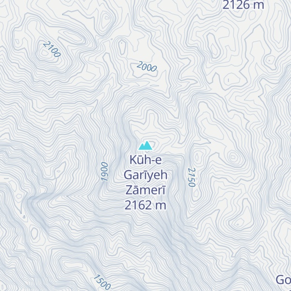 Map of Kūh-e Garīyeh Zāmerī