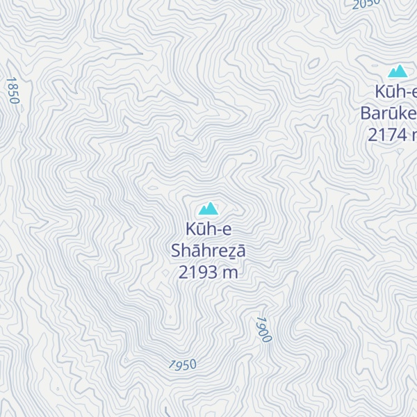 Map of Kūh-e Shāhreẕā