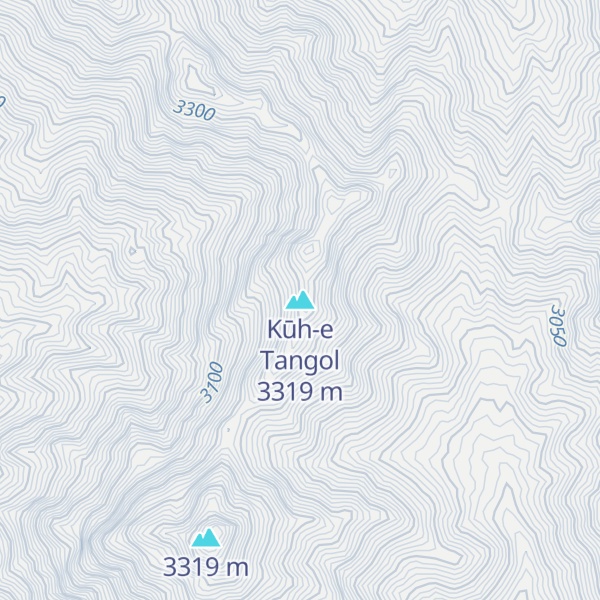 Map of Kūh-e Tangol