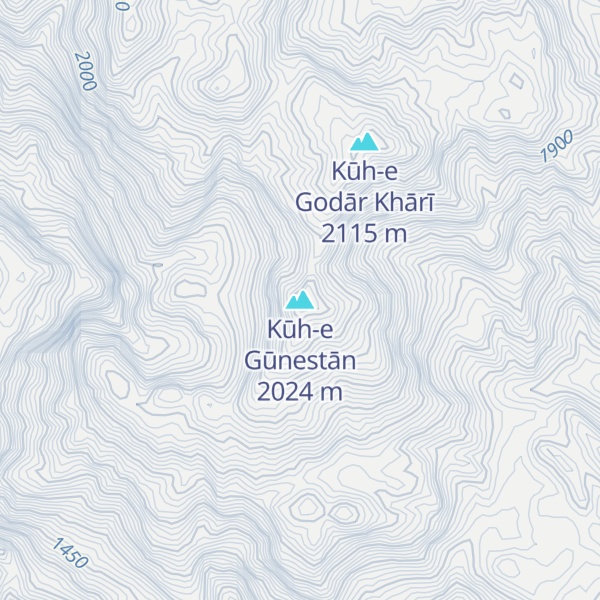 Map of Kūh-e Gūnestān