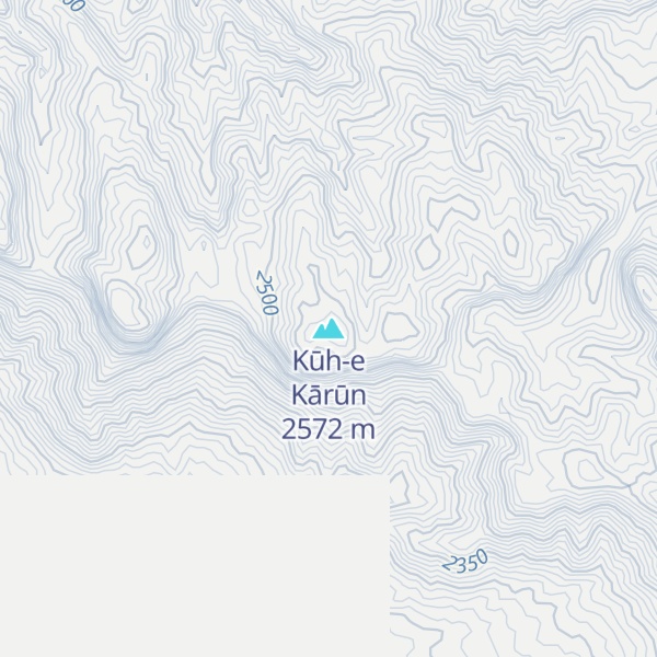 Map of Kūh-e Kārūn