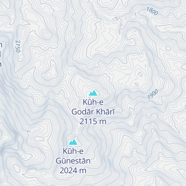 Map of Kūh-e Godār Khārī