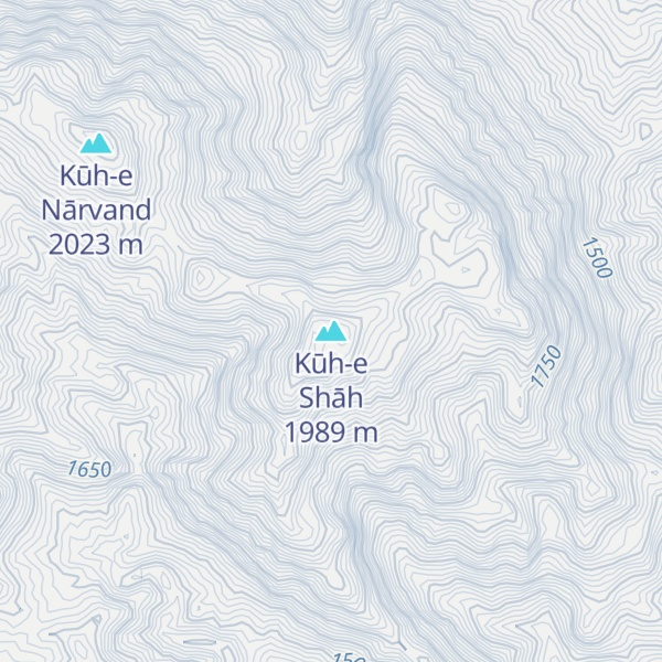 Map of Kūh-e Shāh