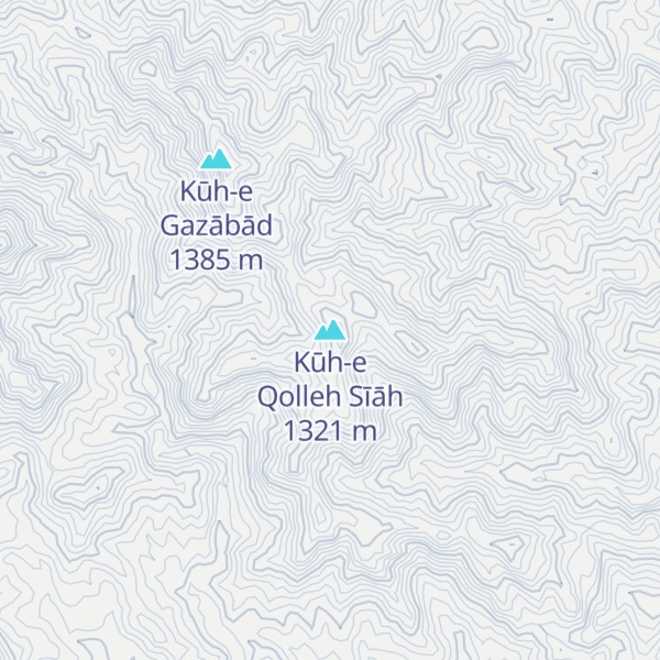 Map of Kūh-e Qolleh Sīāh
