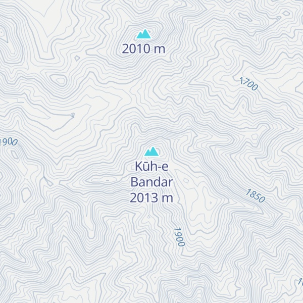 Map of Kūh-e Bandar