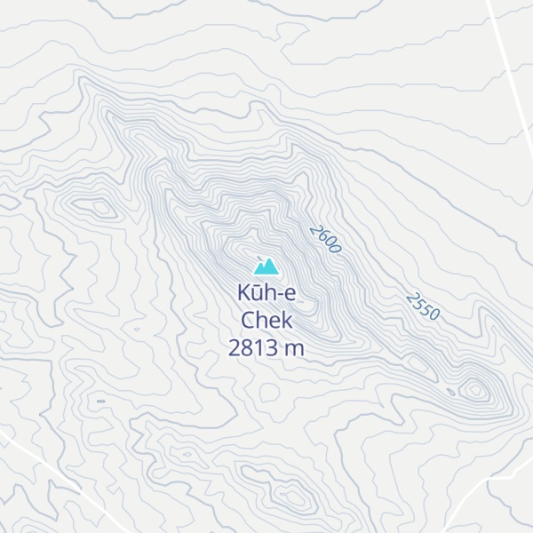 Map of Kūh-e Chek