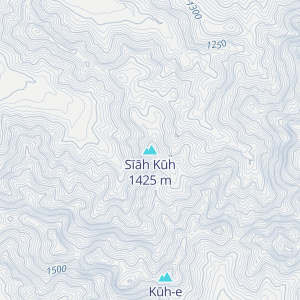Map of Sīāh Kūh