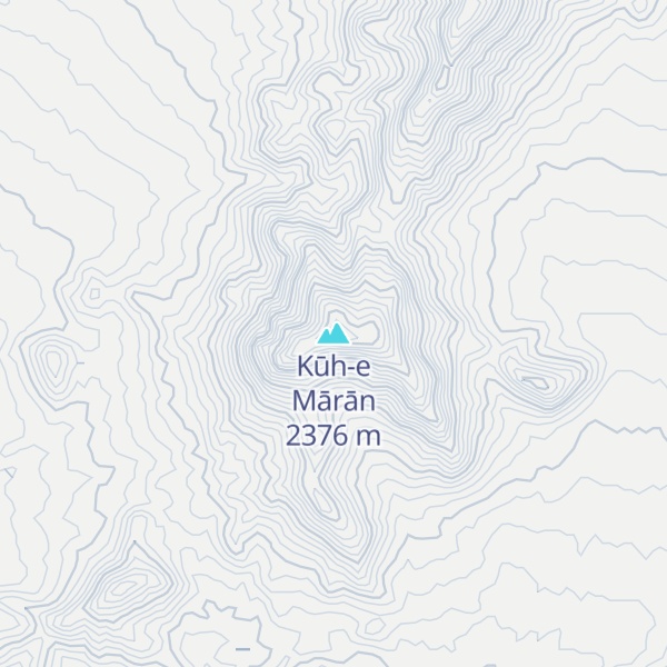 Map of Kūh-e Mārān