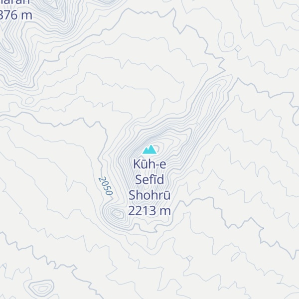 Map of Kūh-e Sefīd Shohrū
