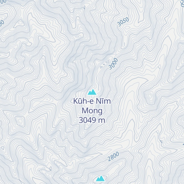 Map of Kūh-e Nīm Mong