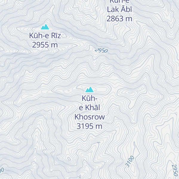 Map of Kūh-e Khāl Khosrow