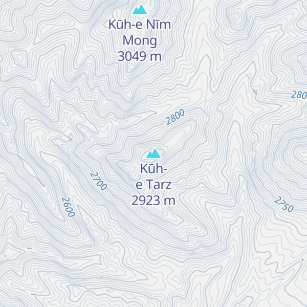 Map of Kūh-e Tarz