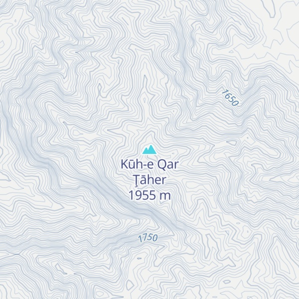 Map of Kūh-e Qar Ţāher