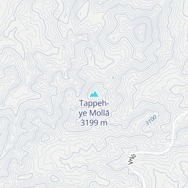 Map of Tappeh-ye Mollā