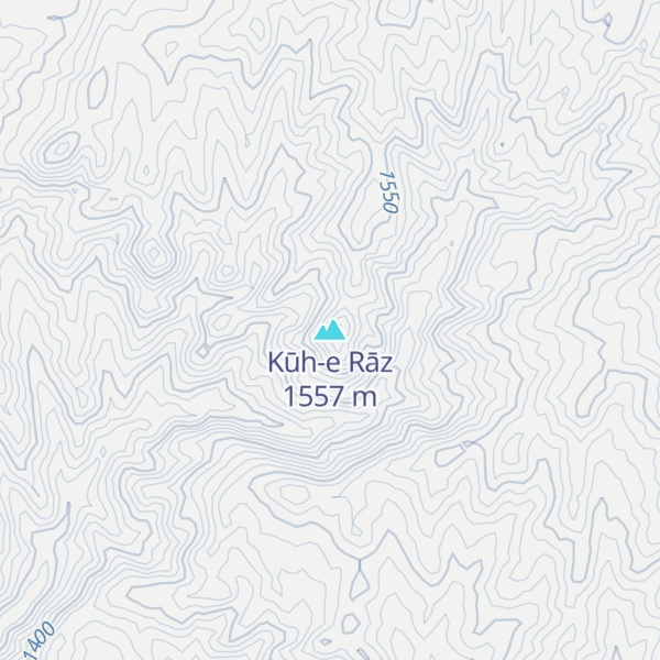 Map of Kūh-e Rāz