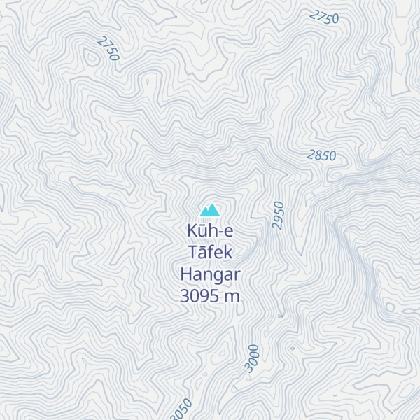 Map of Kūh-e Tāfek Hangar