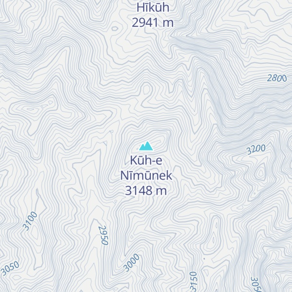 Map of Kūh-e Nīmūnek