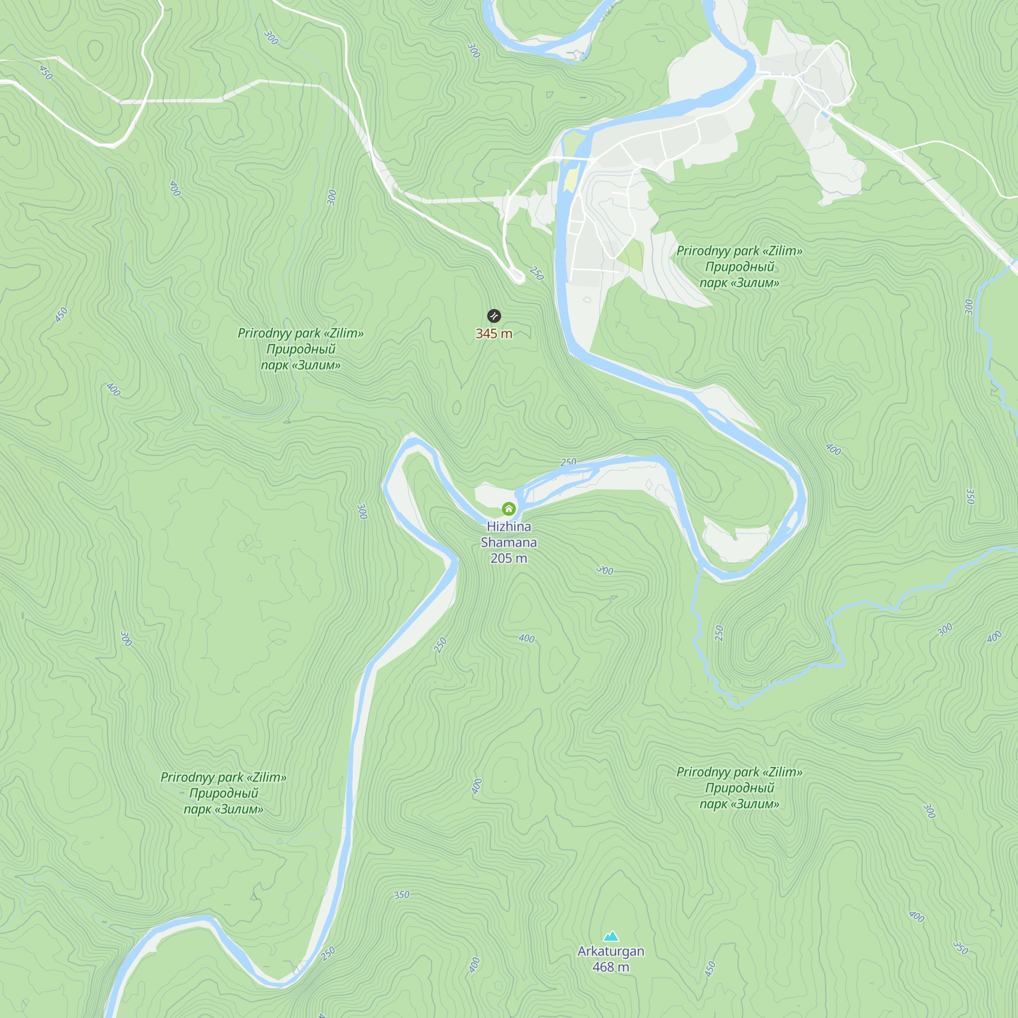 Hizhina Shamana map