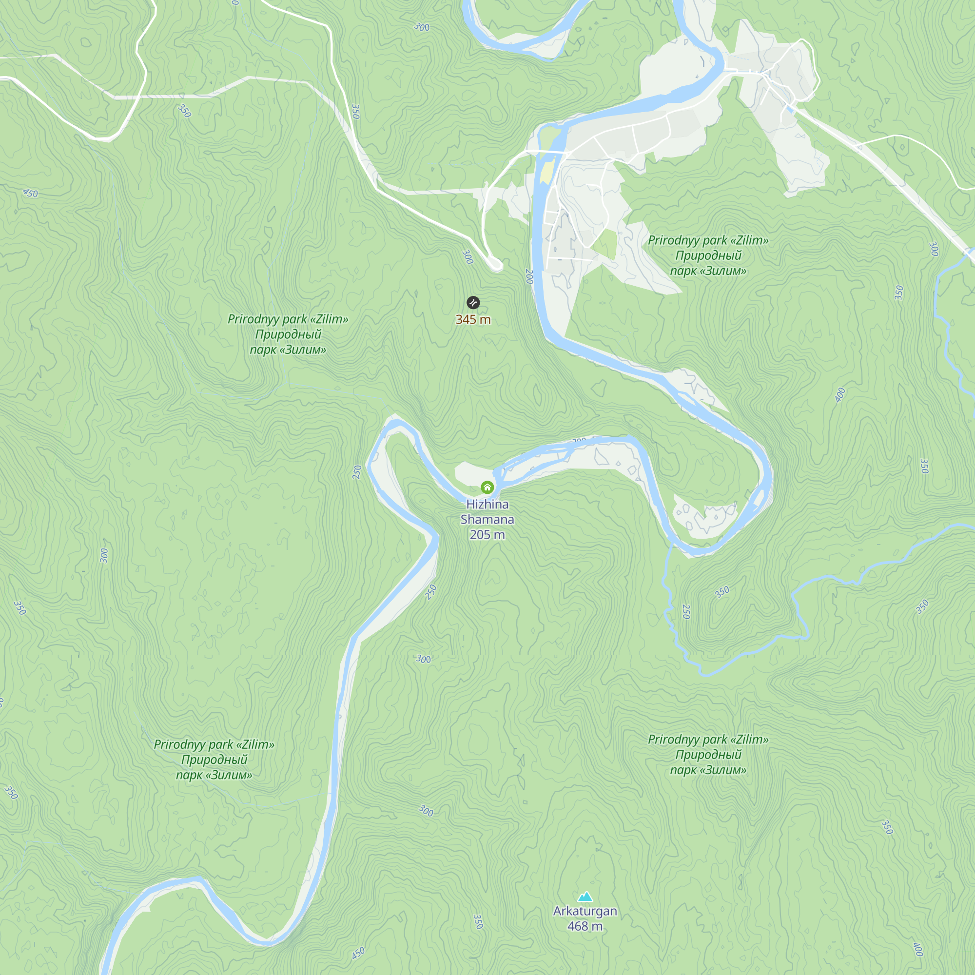 Hizhina Shamana map