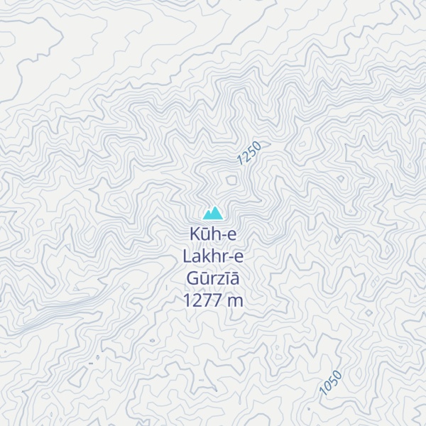 Map of Kūh-e Lakhr-e Gūrzīā