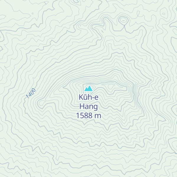 Map of Kūh-e Hang