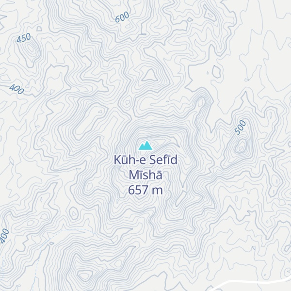 Map of Kūh-e Sefīd Mīshā