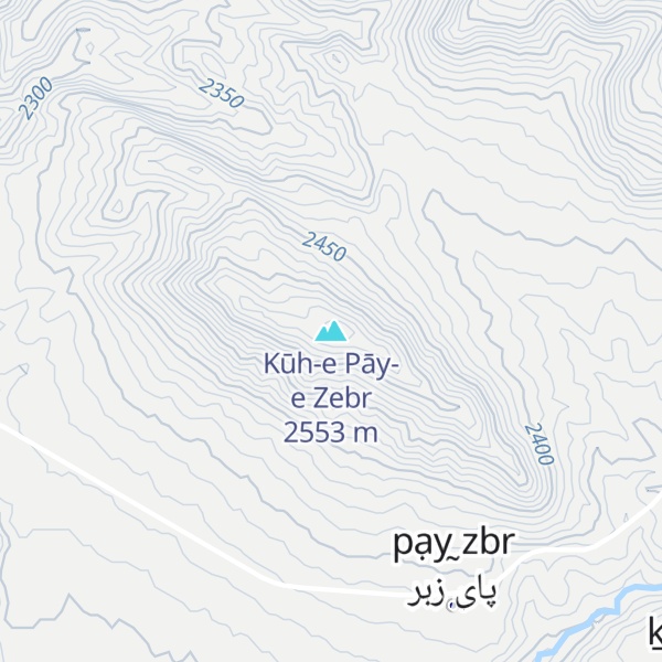 Map of Kūh-e Pāy-e Zebr