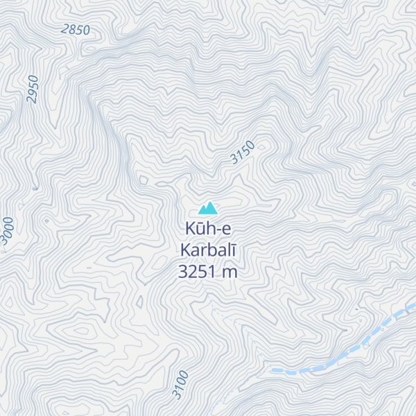 Map of Kūh-e Karbalī