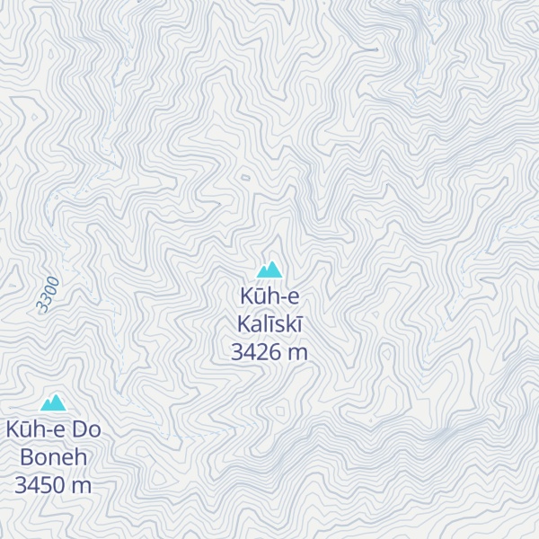 Map of Kūh-e Kalīskī