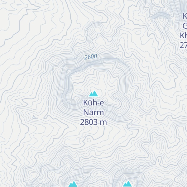 Map of Kūh-e Nārm