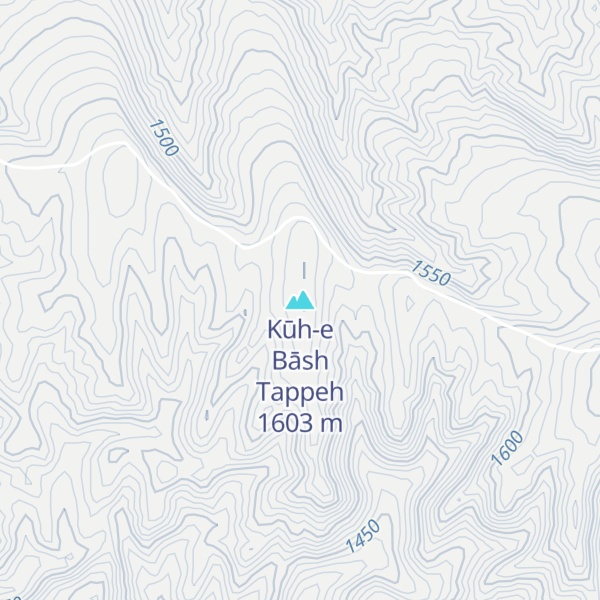 Map of Kūh-e Bāsh Tappeh