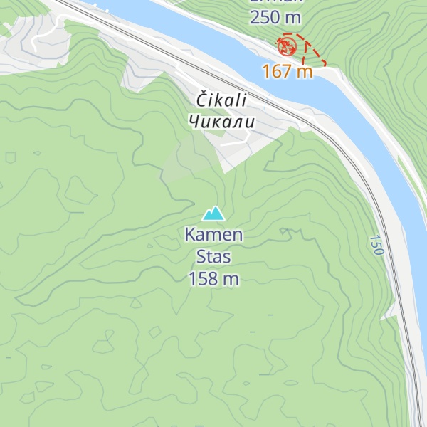 Map of Kamen Stas